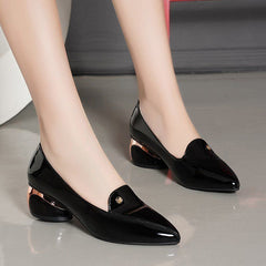 Pumps i skinn