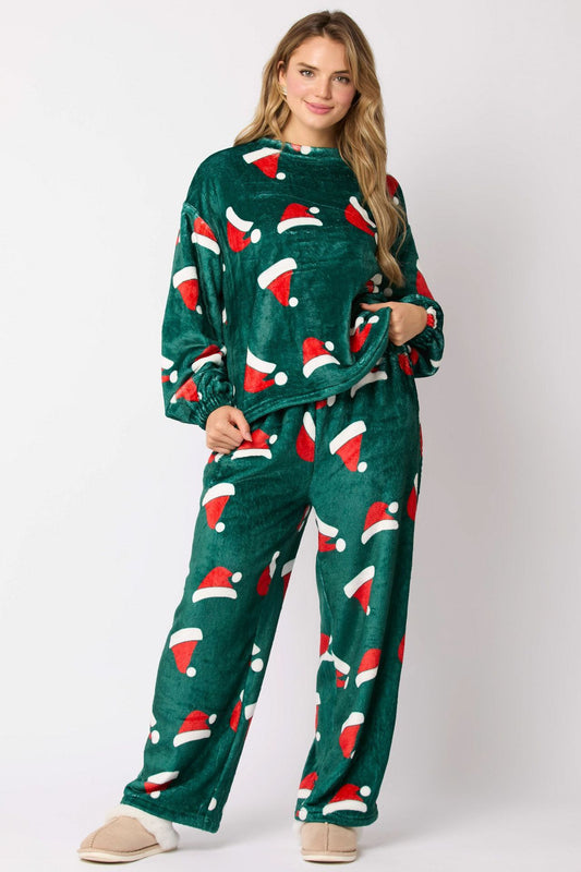 ™Varmt fleece-pyjamasset – Finns i 3 tryck