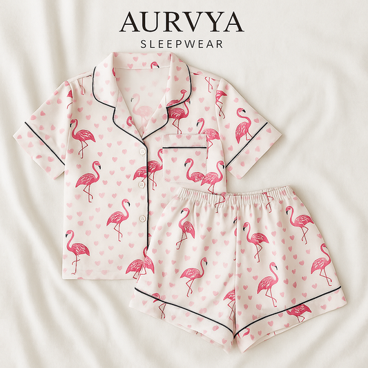 ™Satin Prinsesspyjamas - ROSA