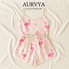 ™Satinpyjamas “Flamingo Dreams”