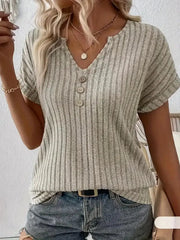 ™Mjuka ränder – Ribbad topp med stil