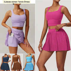 ™ TennisChic Set – Sportig elegans i vitt veckat