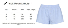 ™ Luftige Sommer Shorts  (Hvit & Blå Stripet)