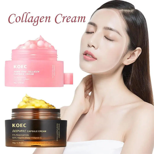 ™ KOEC PDRN Pink Collagen Capsule Cream – Återfuktande anti-agingkräm 