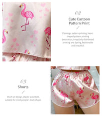 ™Satinpyjamas “Flamingo Dreams”
