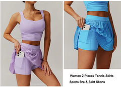 ™ TennisChic Set – Sportig elegans i vitt veckat