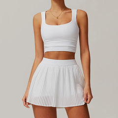 ™ TennisChic Set – Sportig elegans i vitt veckat