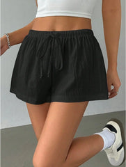 ™ Luftige Sommer Shorts  (Hvit & Blå Stripet)