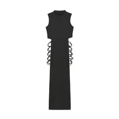 ™Midnight Allure-klänning - Elegant och djärv med spetsdetaljer