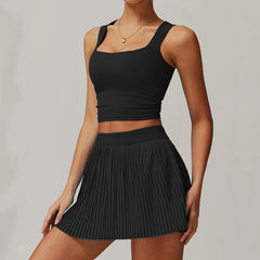 ™ TennisChic Set – Sportig elegans i vitt veckat