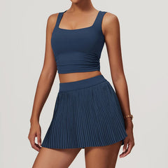 ™ TennisChic Set – Sportig elegans i vitt veckat
