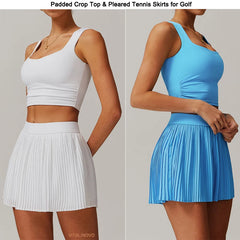 ™ TennisChic Set – Sportig elegans i vitt veckat