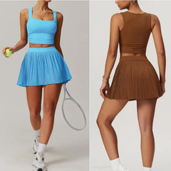 ™ TennisChic Set – Sportig elegans i vitt veckat