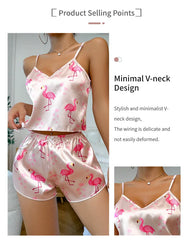™Satinpyjamas “Flamingo Dreams”