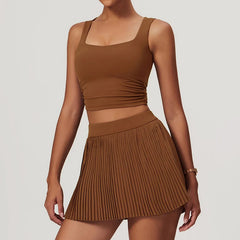 ™ TennisChic Set – Sportig elegans i vitt veckat