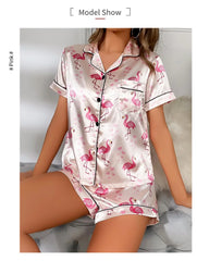 ™Satin Prinsesspyjamas - ROSA